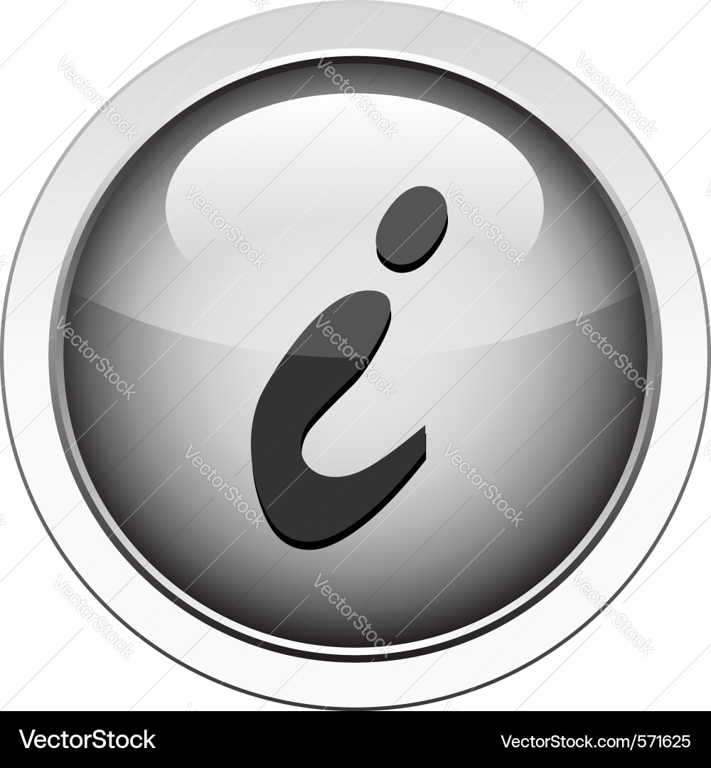 Information button vector image