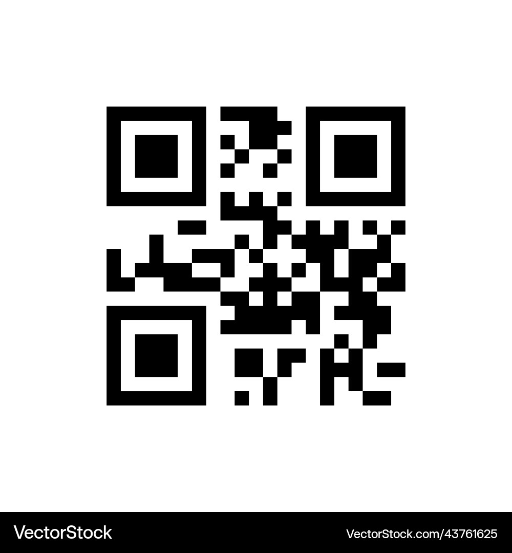 QR Code Sample - Scan with Smartphone vector image