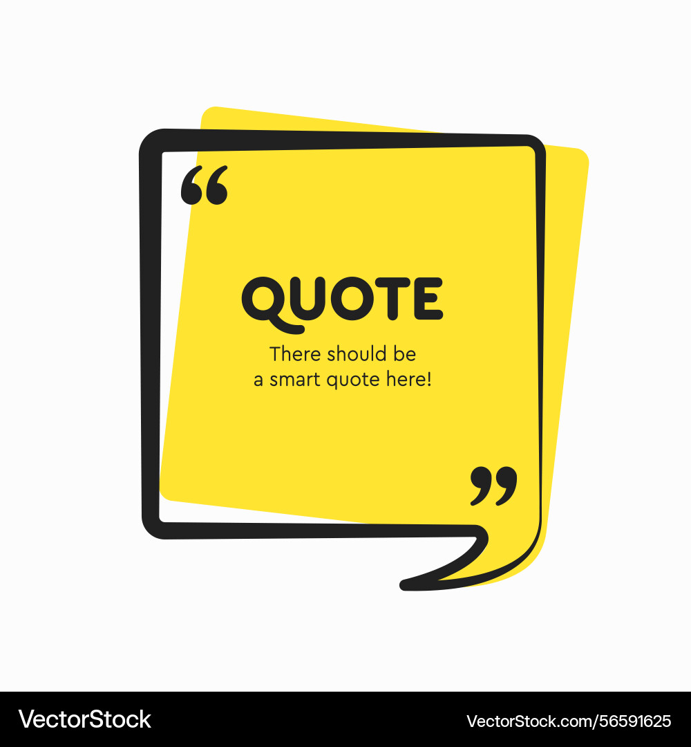 Speech bubble space for quote text frame message Speech bubble space for quote text frame message vector image