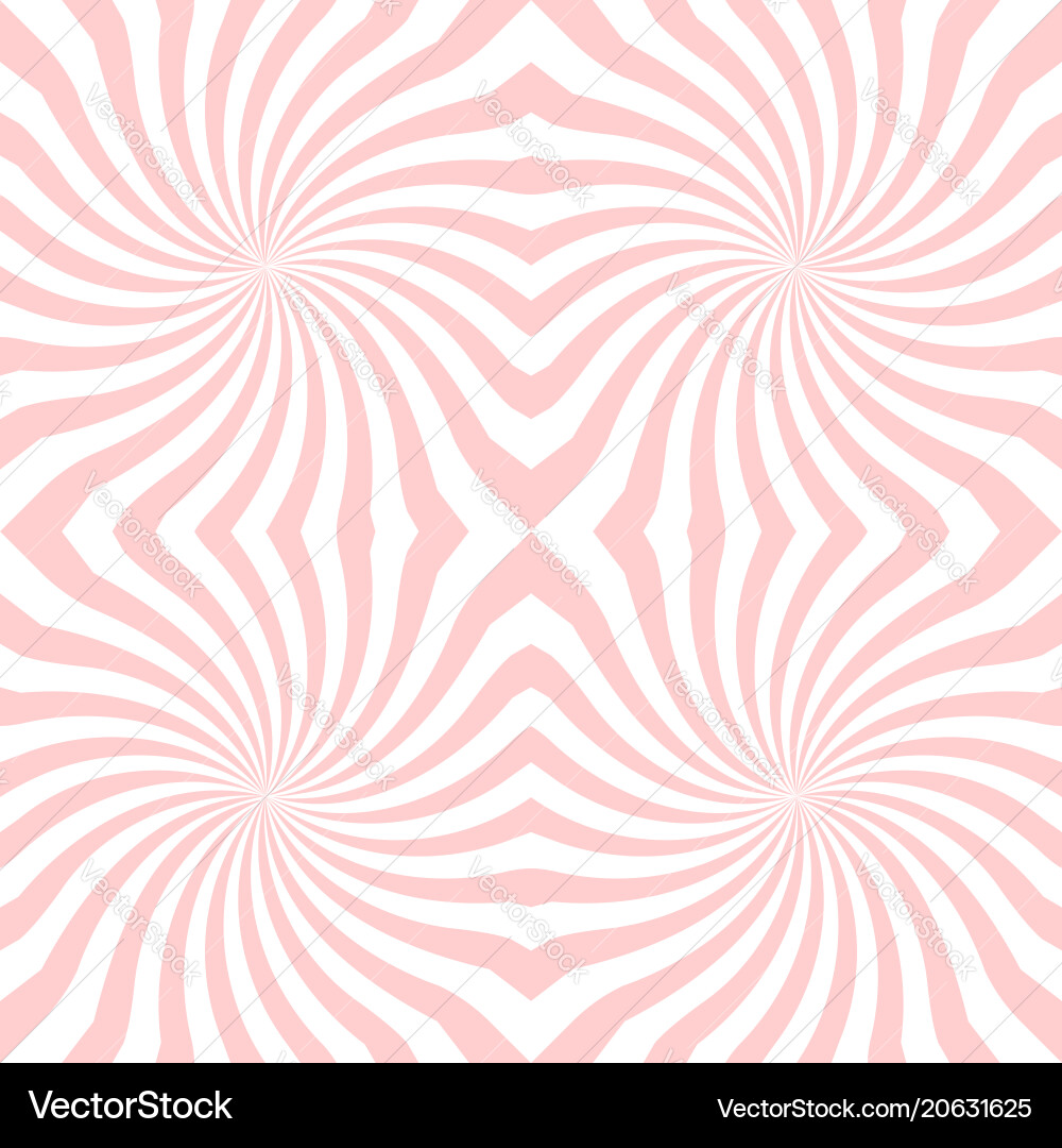 Sunburst seamless pattern with swirl vector image