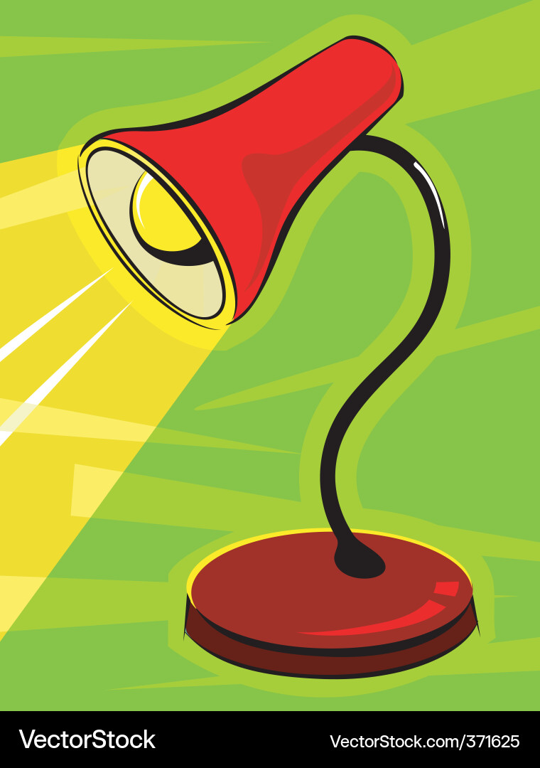 Table lamp Vector Image