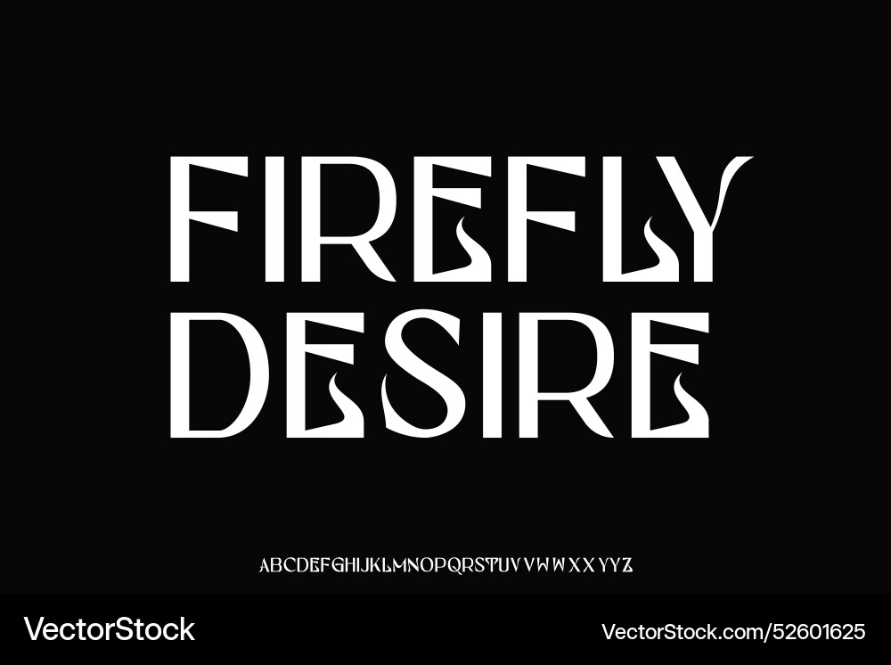 Unique display alphabet font design suitable Unique display alphabet font design suitable Vector Image