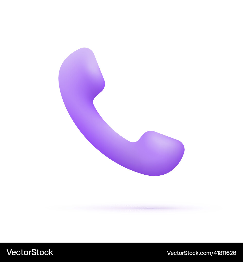 3d phone isolated on white background 3d phone isolated on white background vector image