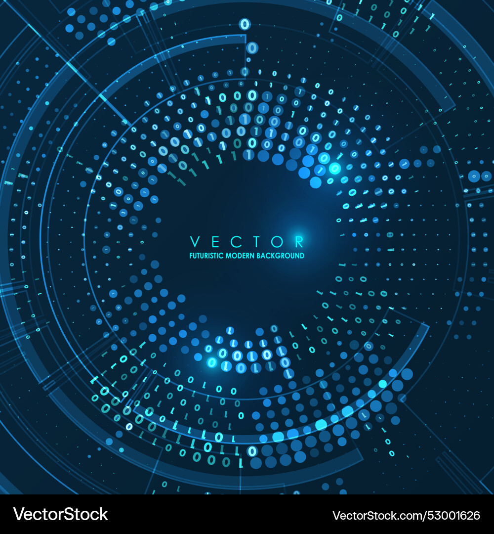 Abstract big data visualization Vector Image
