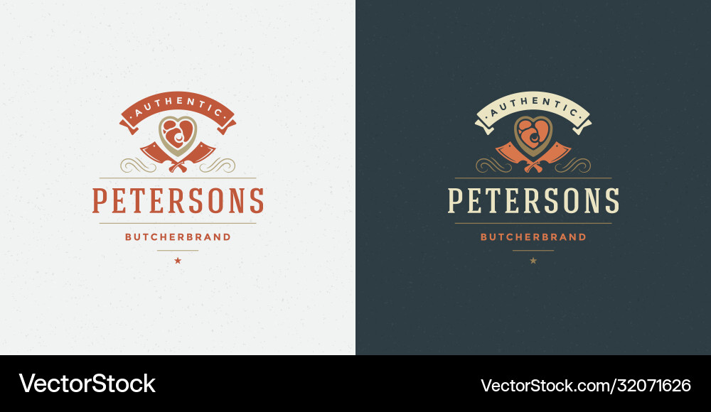 Butcher Shop Logo Fleisch Steak Butcher Shop Logo Fleisch Steak vektorbild