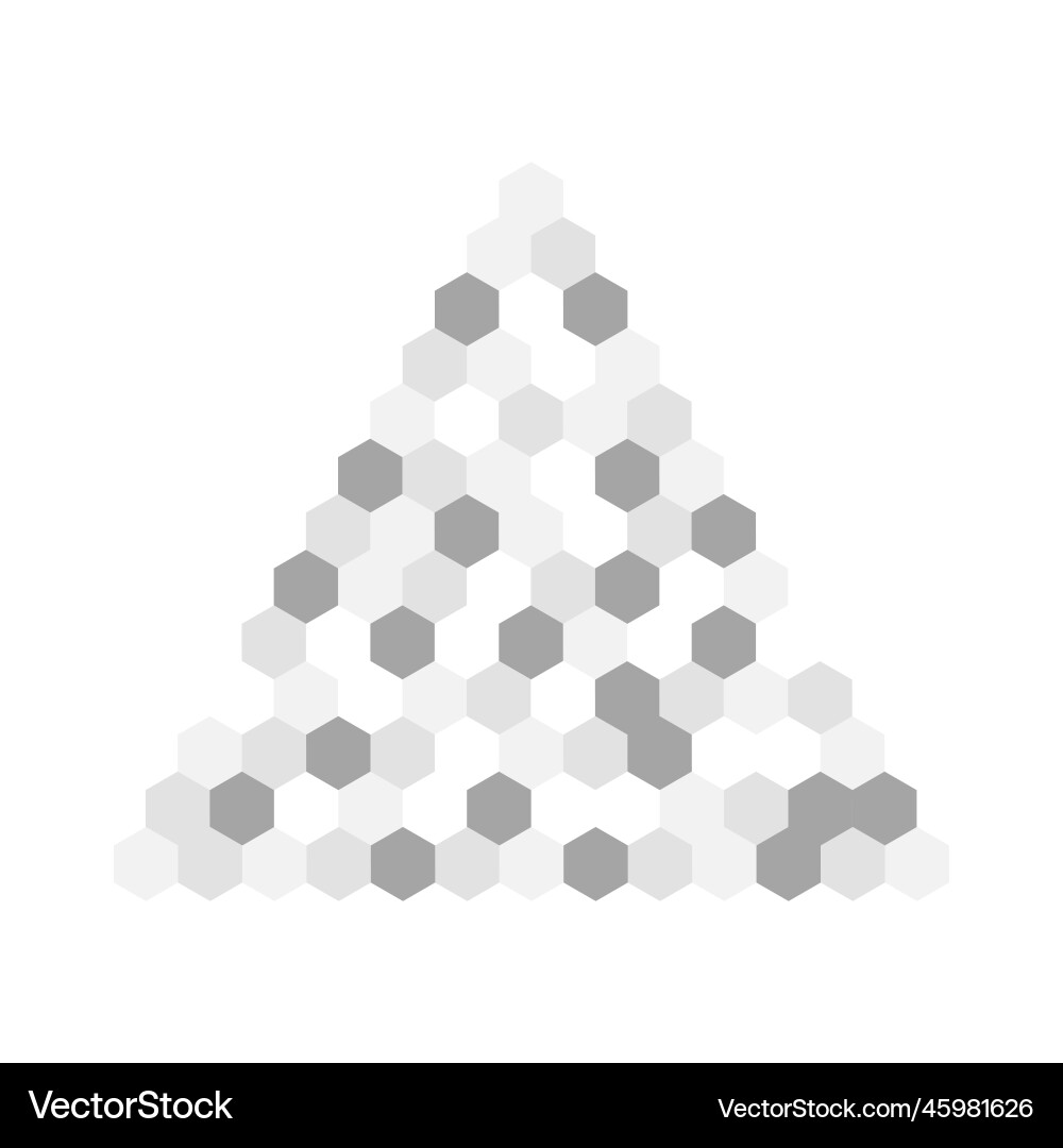 Censor blur effect in triangle shape pixel Censor blur effect in triangle shape pixel vector image