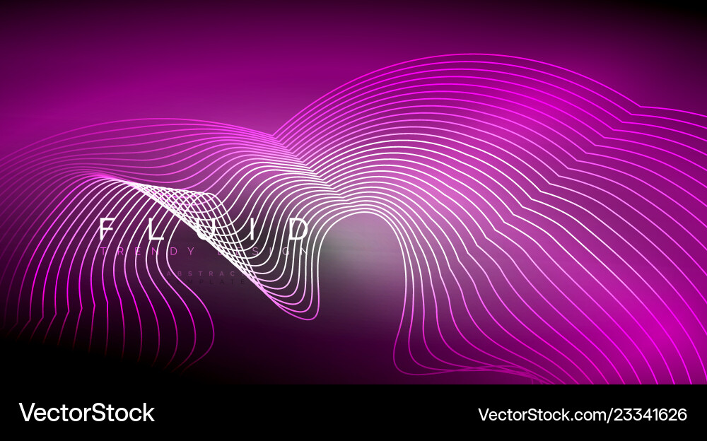 Digital flowing wave particles abstract background Vector Image