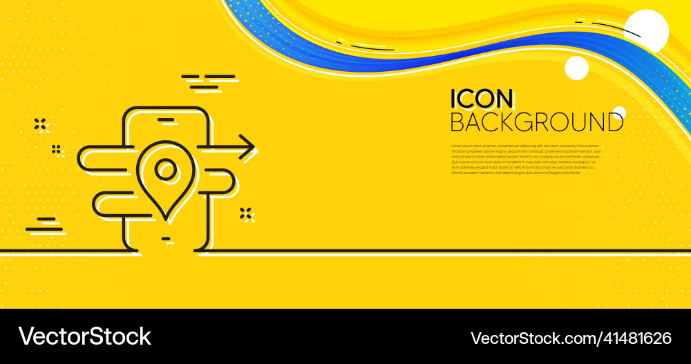 Gps line icon phone navigation map sign minimal Gps line icon phone navigation map sign minimal Vector Image