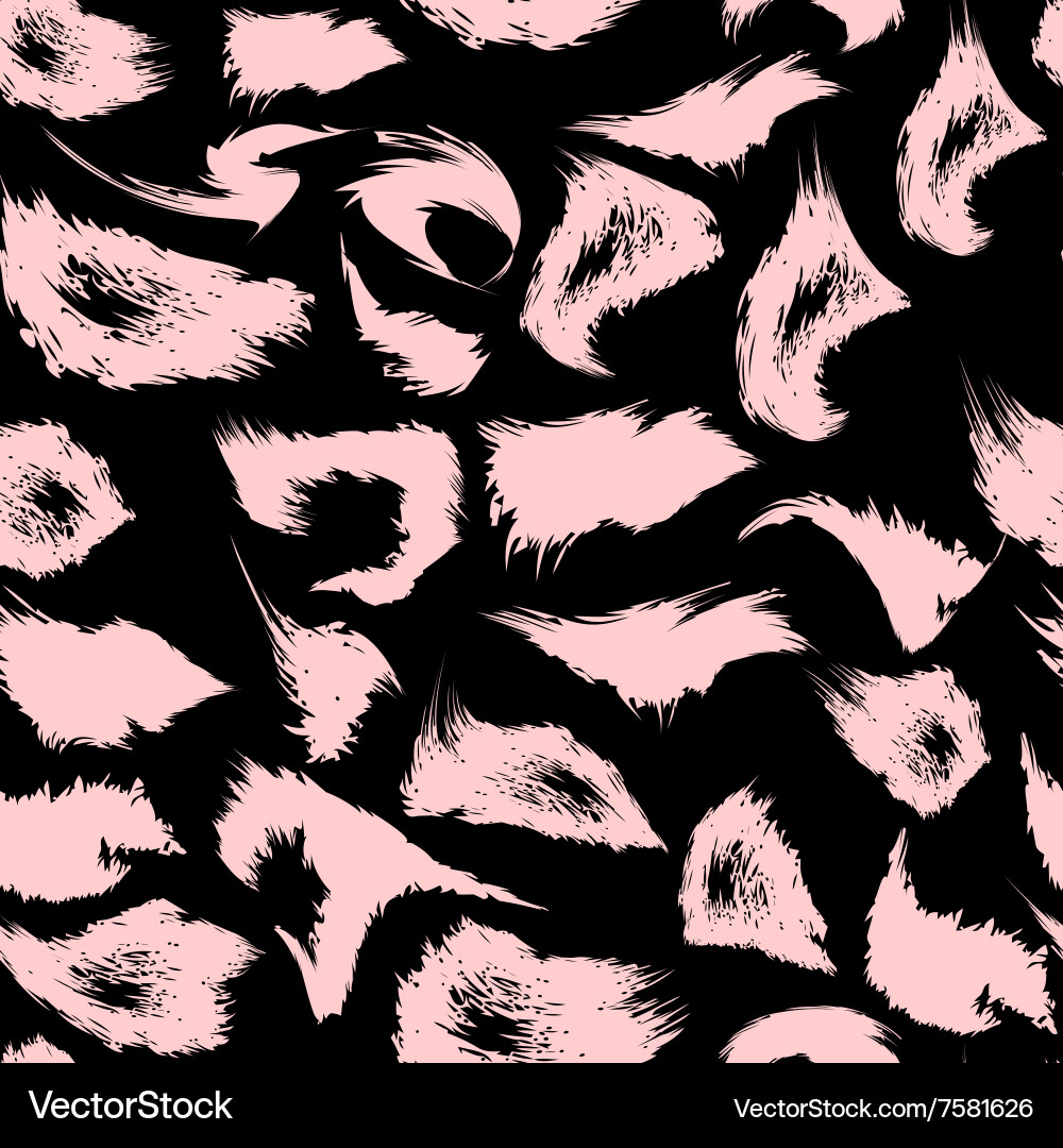 Leopard Print Seamless Pattern vector image