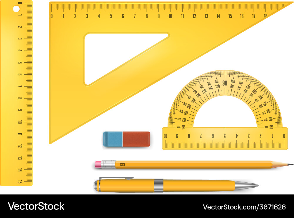 Ruler instruments Vector Image