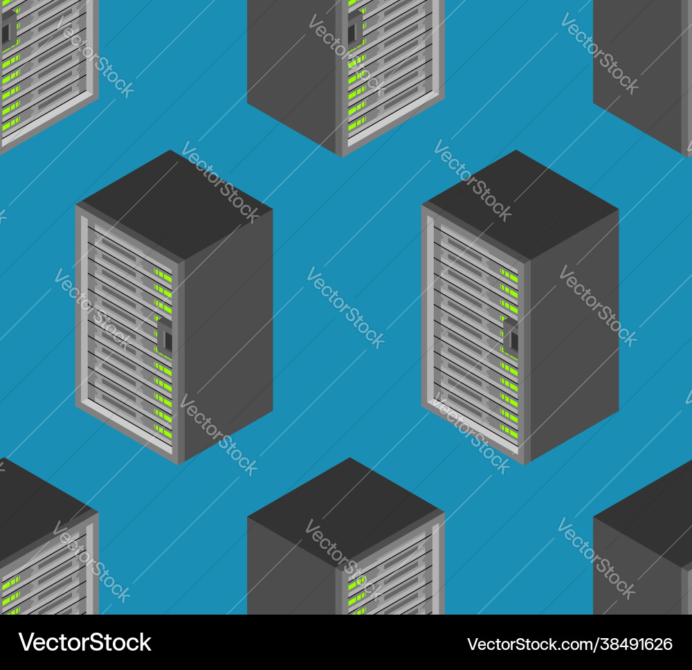 Server pattern seamless data center background Server pattern seamless data center background vector image