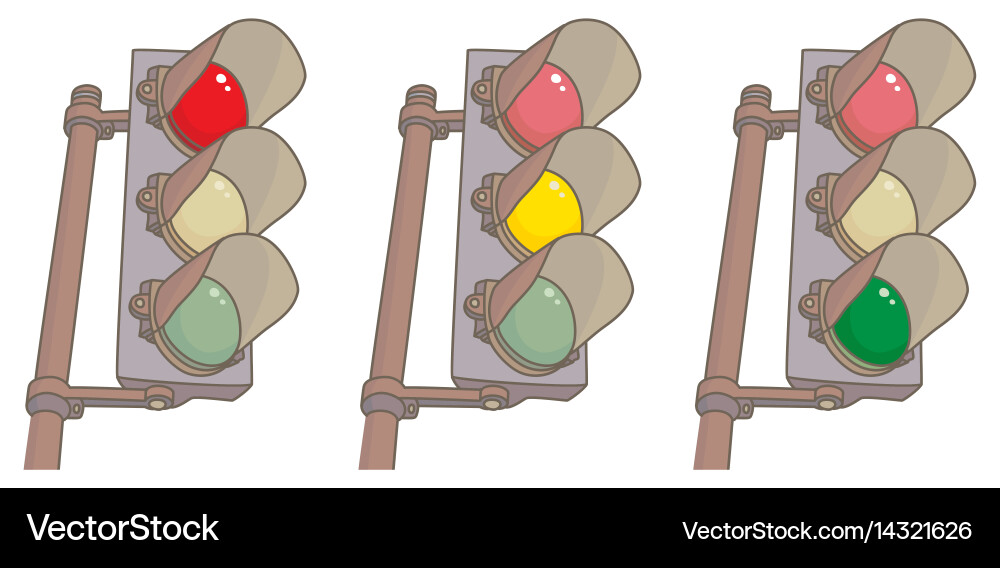 Traffic lights Royalty Free Vector Image - VectorStock