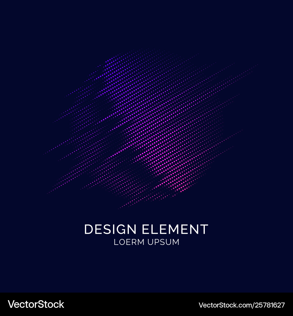 Abstract elements with dynamic lines and particles Abstract elements with dynamic lines and particles Vector Image