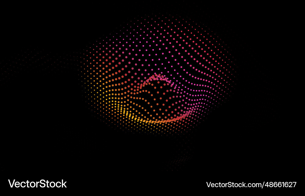 Abstract waveform net pulsating hole dots nodes Abstract waveform net pulsating hole dots nodes vector image