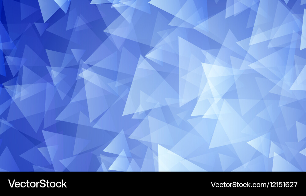 Blue Triangle Background Vector Image