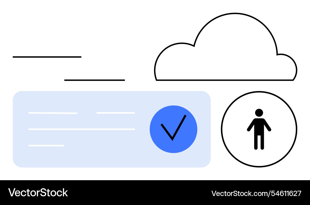 Cloud computing concept with user avatar Cloud computing concept with user avatar vector image