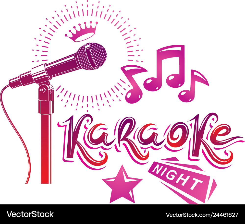 Karaoke Nacht und Diskothek Diskothek Karaoke Nacht und Diskothek Diskothek vektorbild