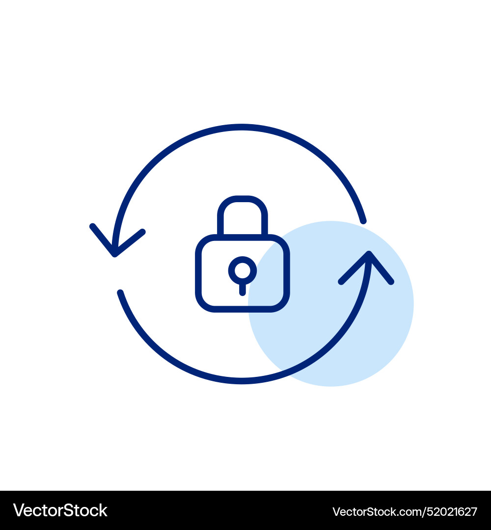 Lock and renew arrows security updates refresh Lock and renew arrows security updates refresh vector image