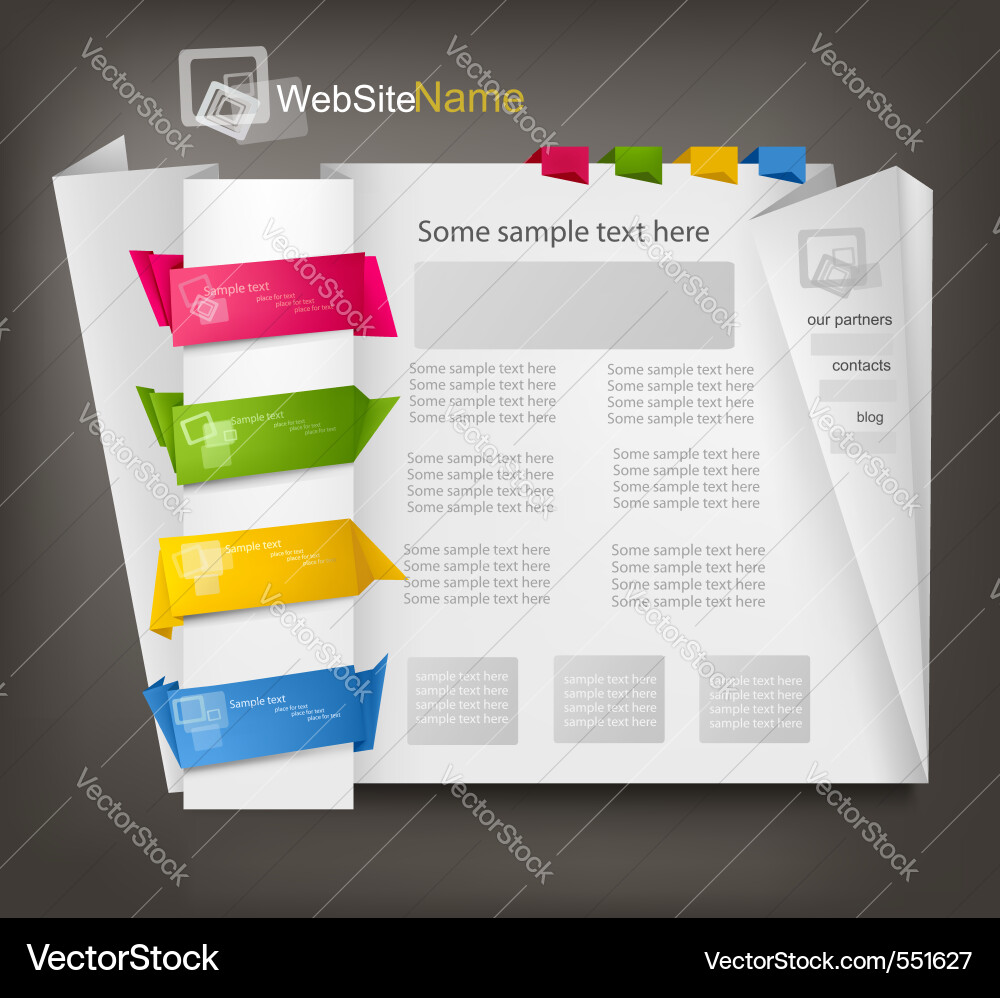 Website Elements & Layout vector image