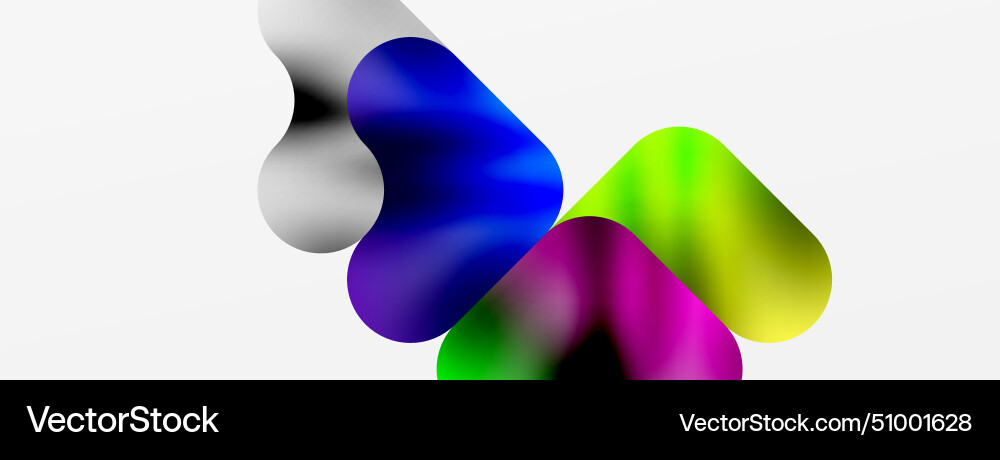 A bunch of colorful objects are floating A bunch of colorful objects are floating vector image