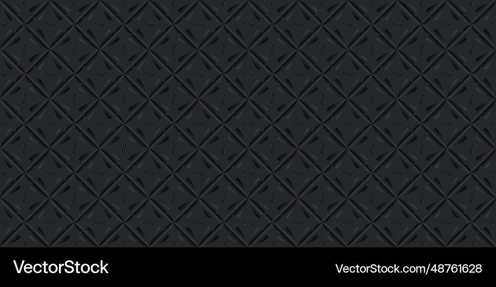 Abstract black geometric background pattern design Vector Image