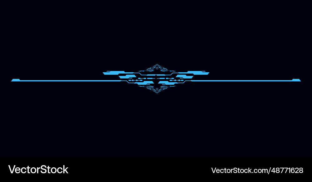 Abstract digital technology futuristic ui element Abstract digital technology futuristic ui element vector image