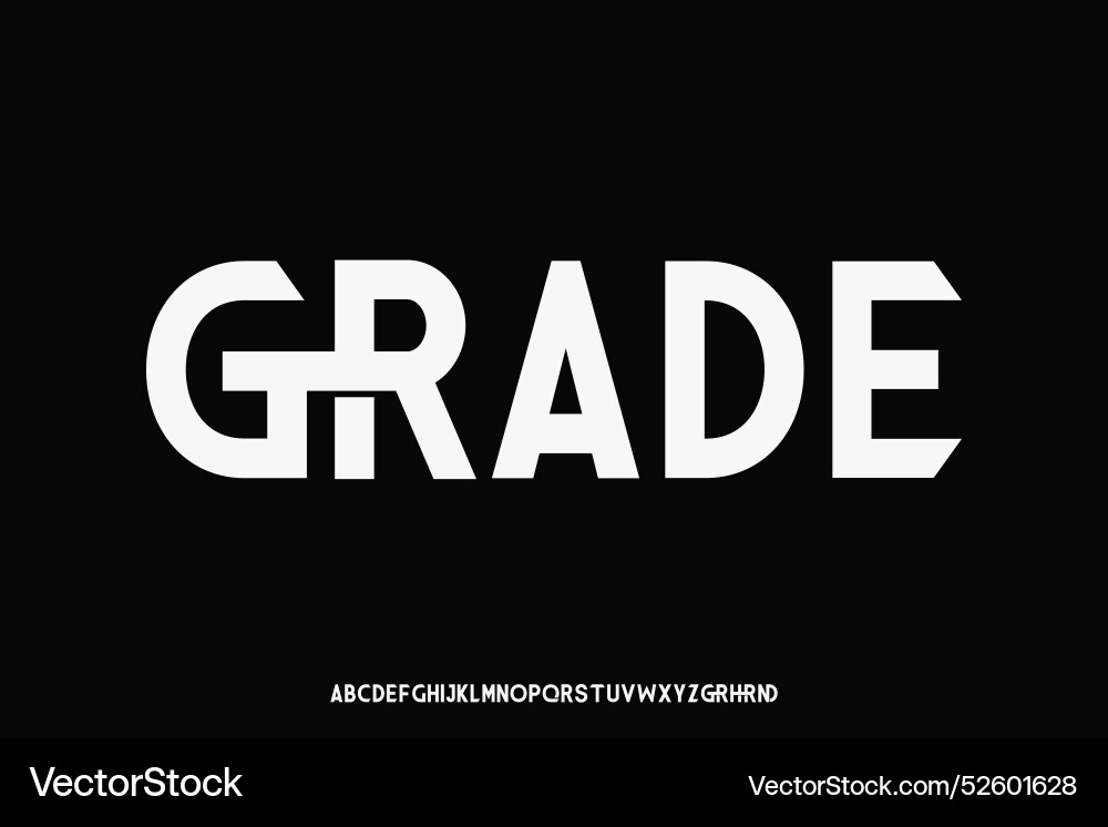 Display alphabet font design suitable Display alphabet font design suitable vector image