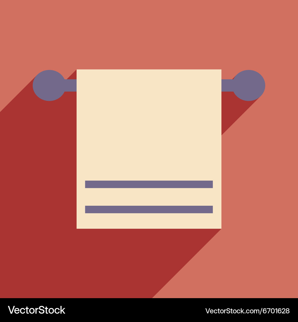 Flat with shadow icon and mobile application vector image