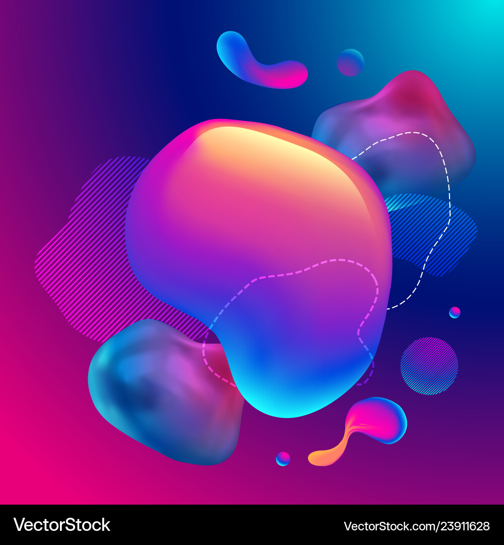 Fluid design graphic elements dynamic background Fluid design graphic elements dynamic background vector image