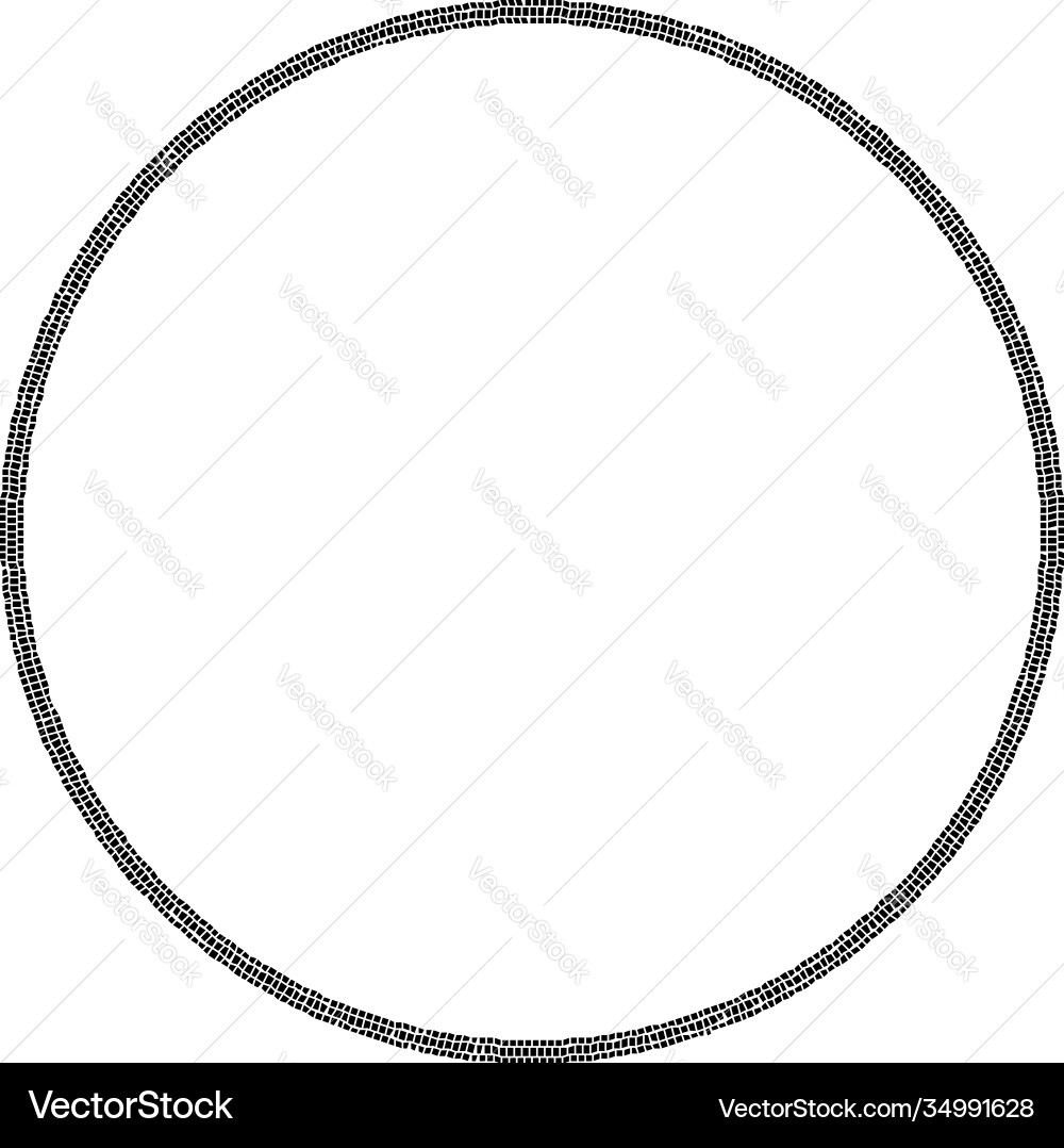 Geometric circle element circular stonework Geometric circle element circular stonework vector image