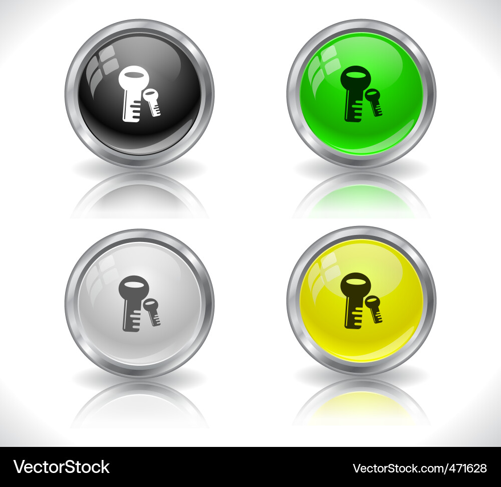 Modern Website Buttons vector image