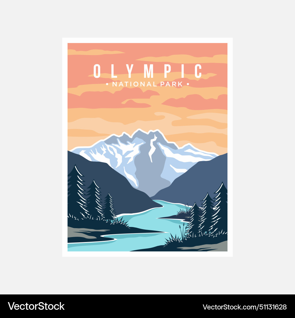 Olympic National Park Poster Preserving the Parks Diverse Ecosystems