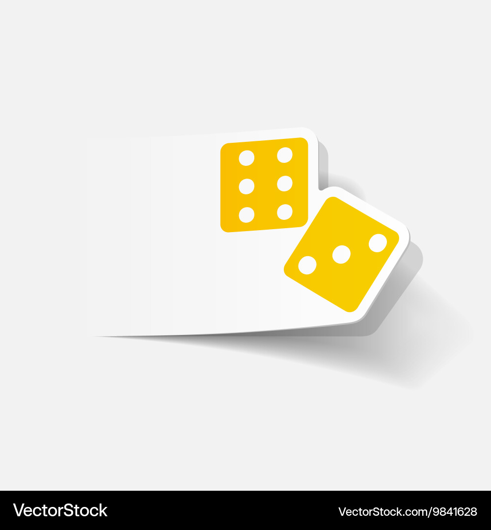 Realistic design element dice Vector Image