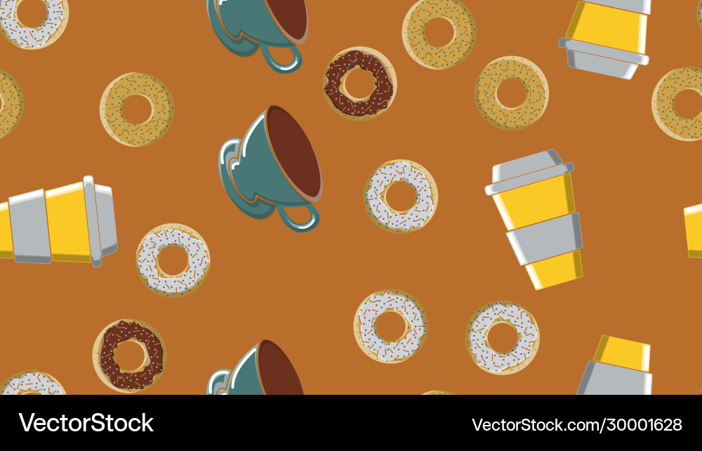 Seamless pattern texture different round vector image