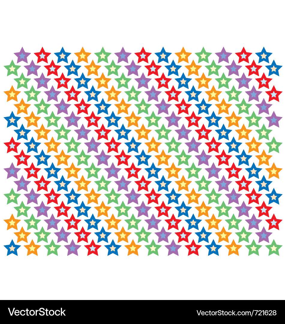 Shimmering Star Repeating Pattern Vector Image