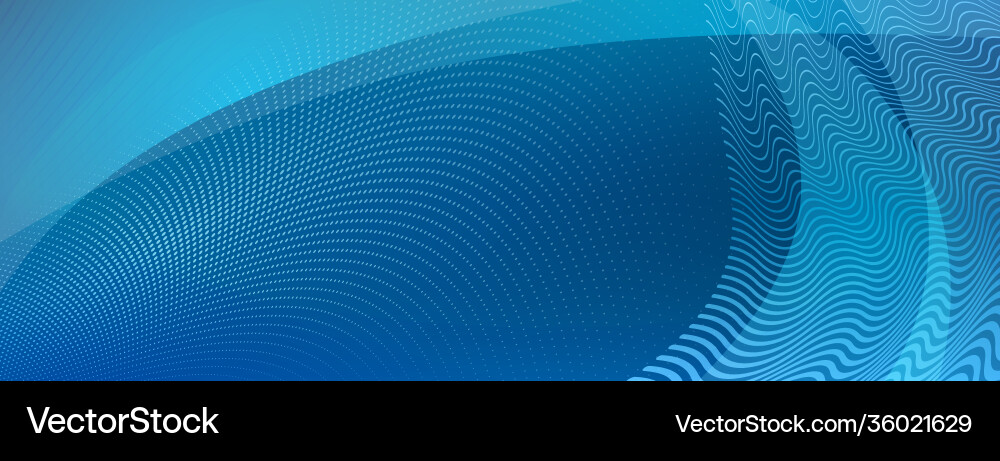 Abstract background curves and halftone dots Vector Image