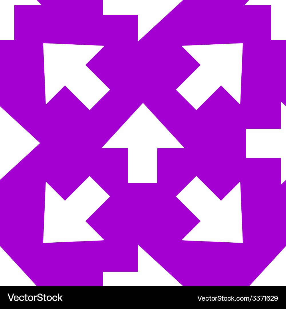Arrow web icon flat design seamless pattern Vector Image