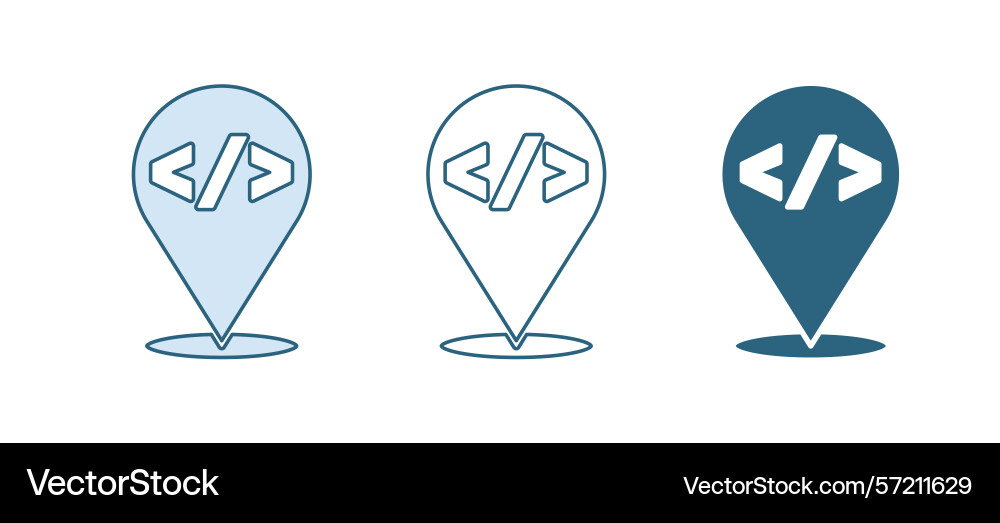 Blue web design and front end development icon Blue web design and front end development icon Vector Image