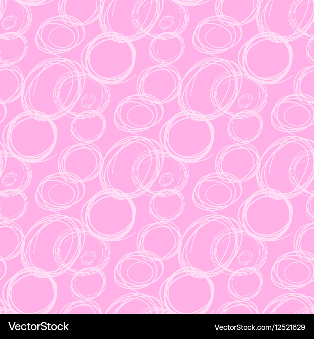Circles abstract seamless pattern vector image