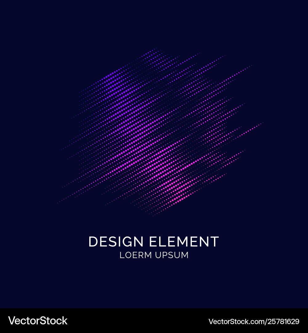 Dynamic Particle Lines - Abstract Vector Image