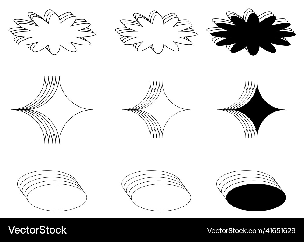 Futuristic line geometry shape retro abstract Futuristic line geometry shape retro abstract vector image