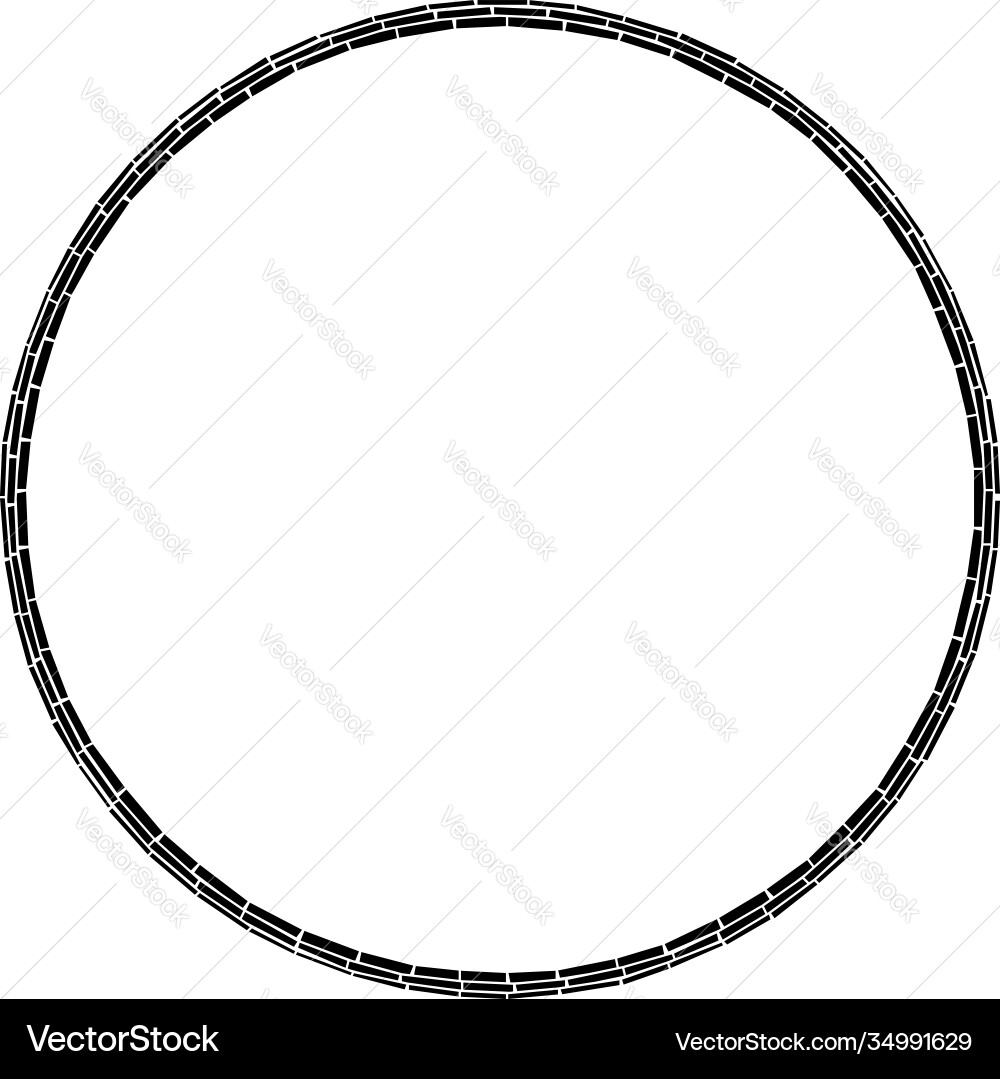 Geometric circle element circular stonework Geometric circle element circular stonework vector image