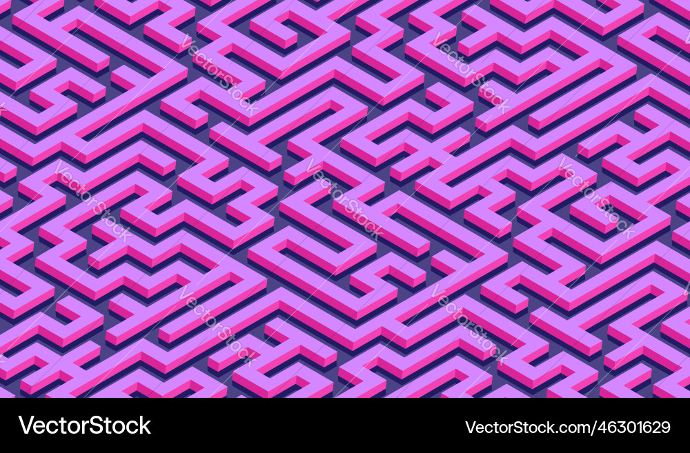 Maze pattern abstract background with vibrant Maze pattern abstract background with vibrant vector image