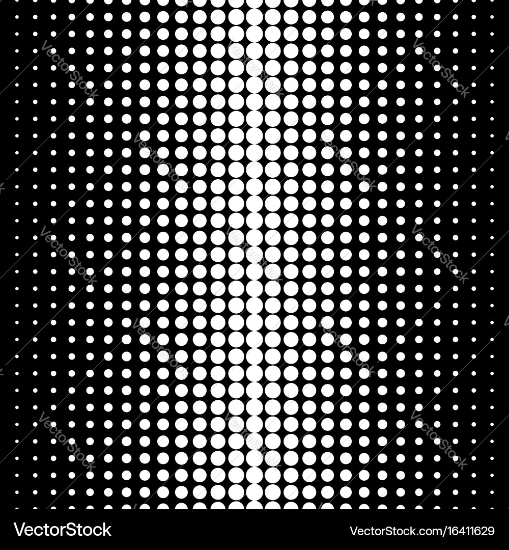 Seamless pattern circles halftone transition vector image