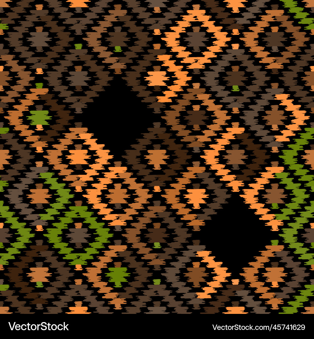 Seamless pattern turkish carpet beige orange Seamless pattern turkish carpet beige orange vector image
