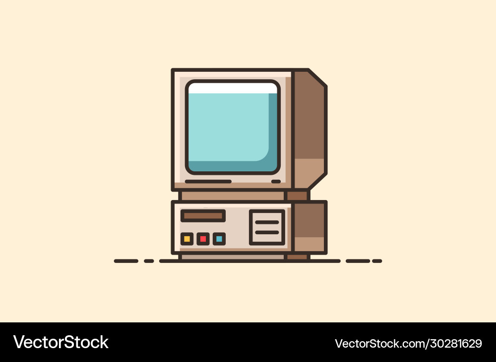Set vintage objects Vector Image