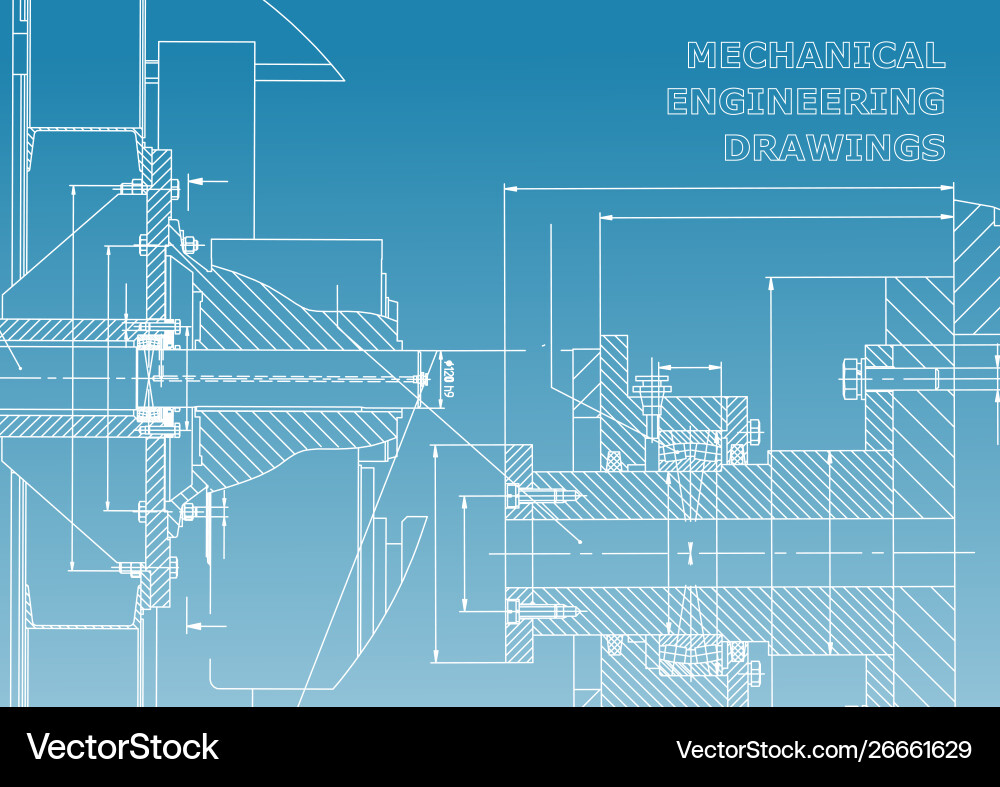 Technical mechanical engineering backgrounds Technical mechanical engineering backgrounds vector image