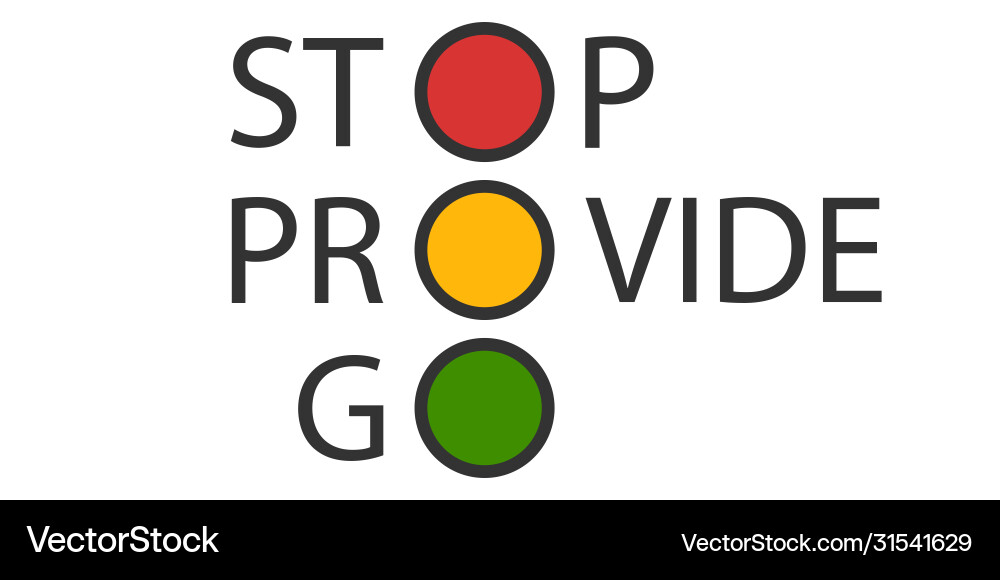 Traffic light icon with action commands Traffic light icon with action commands vector image