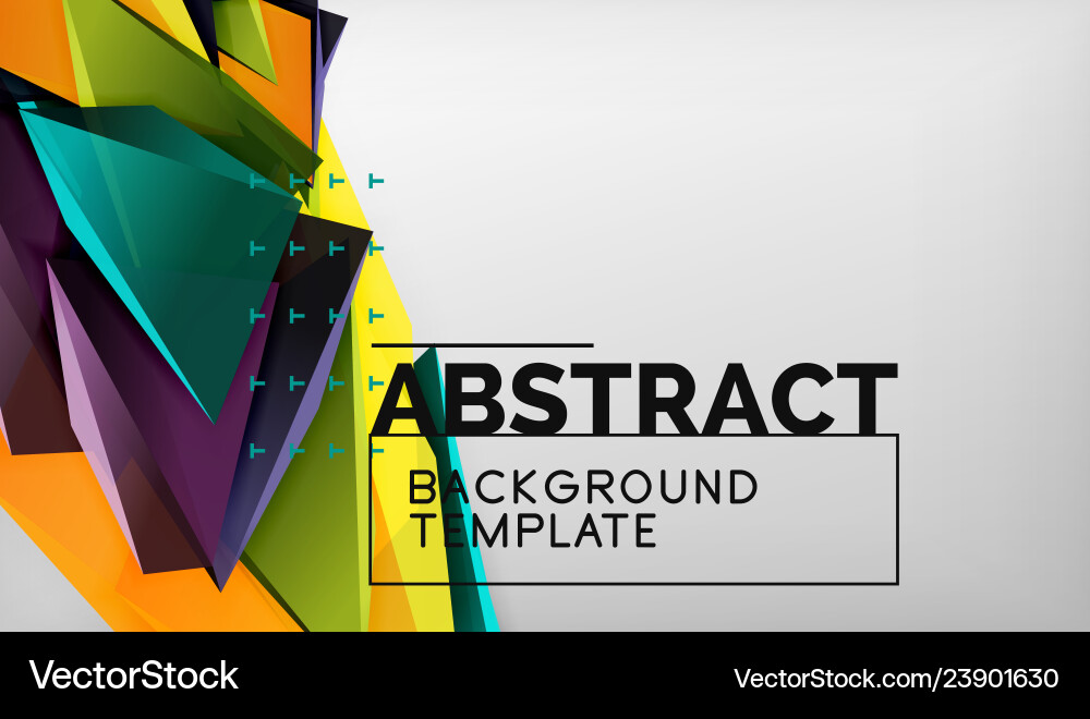 Abstract color triangles geometric background Abstract color triangles geometric background vector image