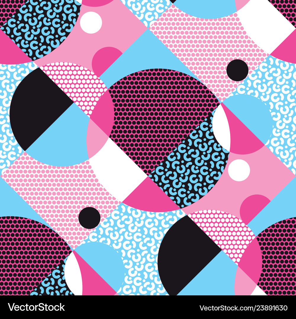 Abstract geometric shapes seamless pattern Abstract geometric shapes seamless pattern vector image